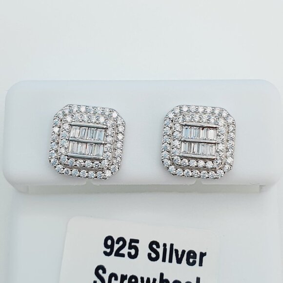 925 Sterling Silver Cubic Zirconia Earrings, U19254782 - Picture 11 of 11